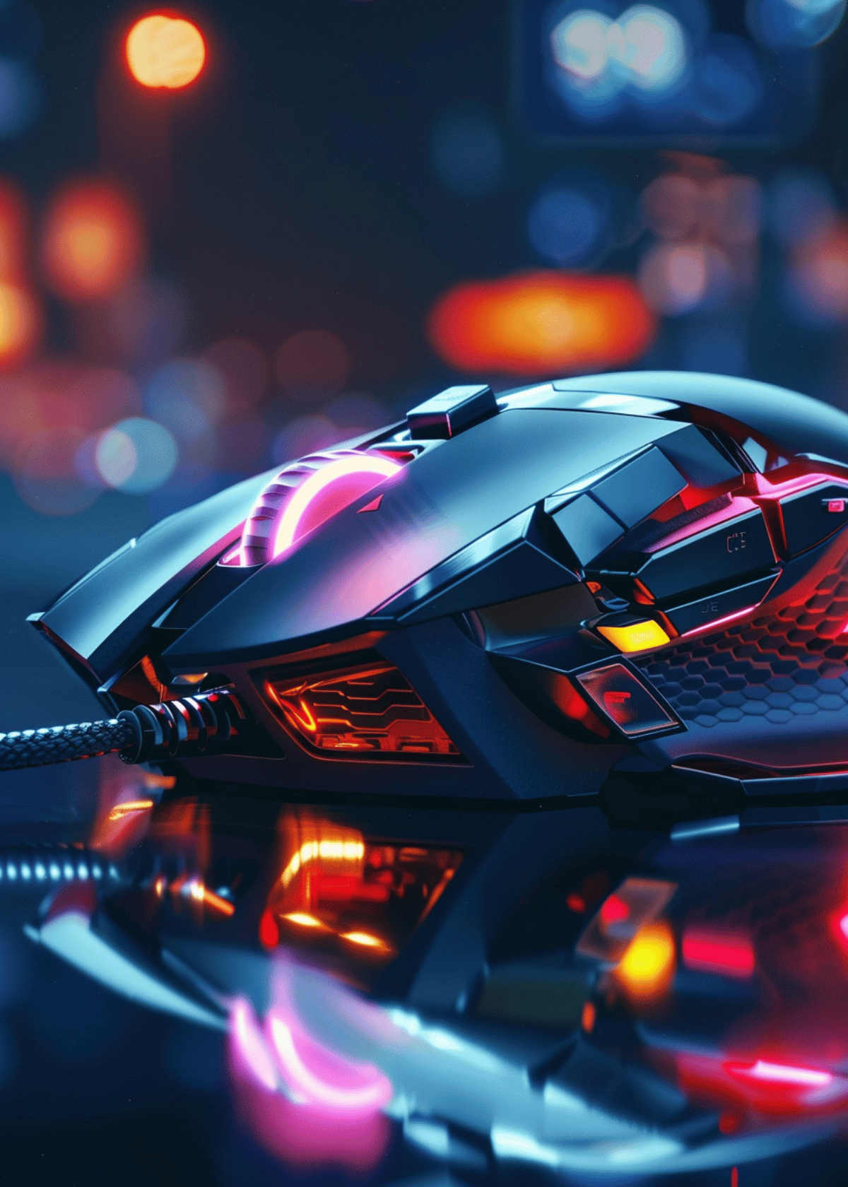 Gaming Mouse with Pinky Rest